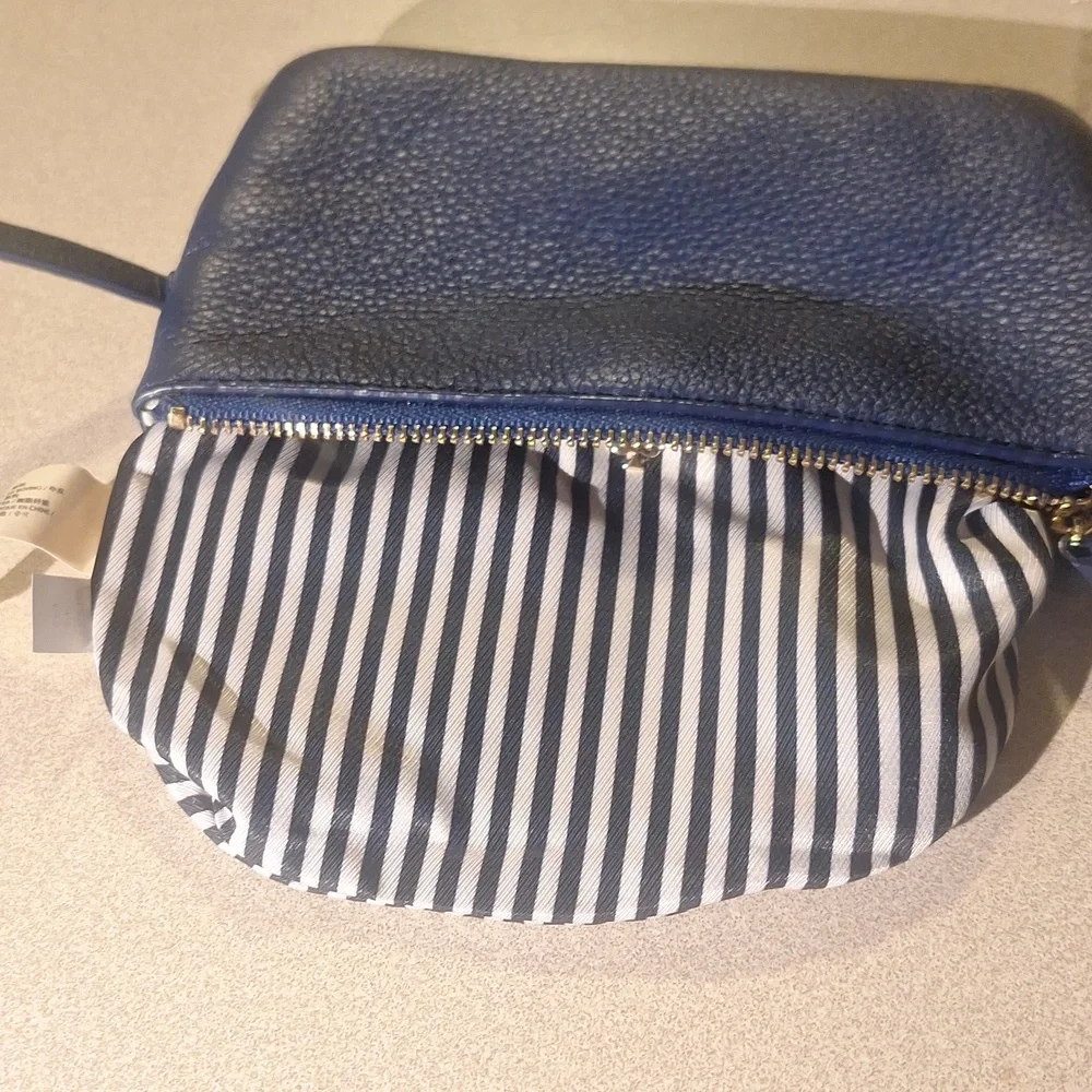 Kate Spade Blue Pebbled Leather Wristlet